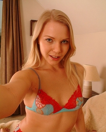 Abigail in her blue panties