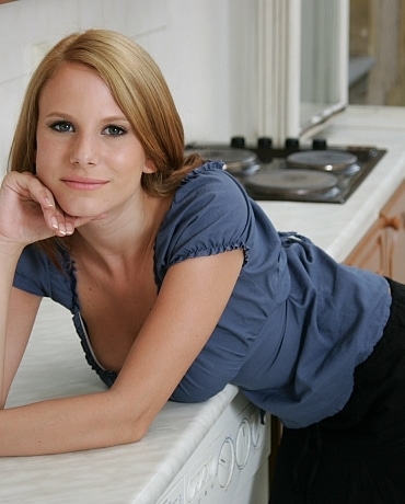 Tammy in her kitchen