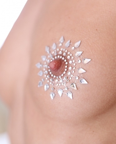Alexis Crystal with decorative nipple jewelry